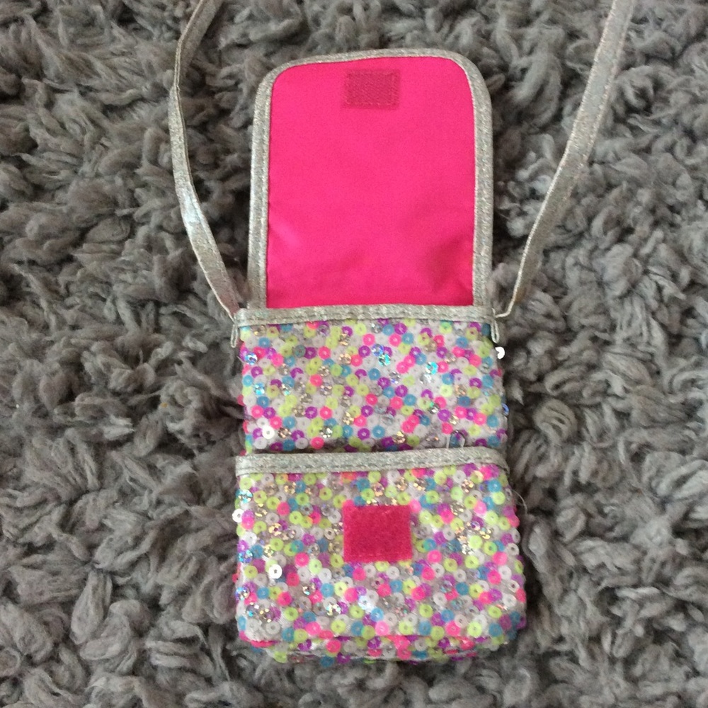 “L” crossbody bag from Justice.